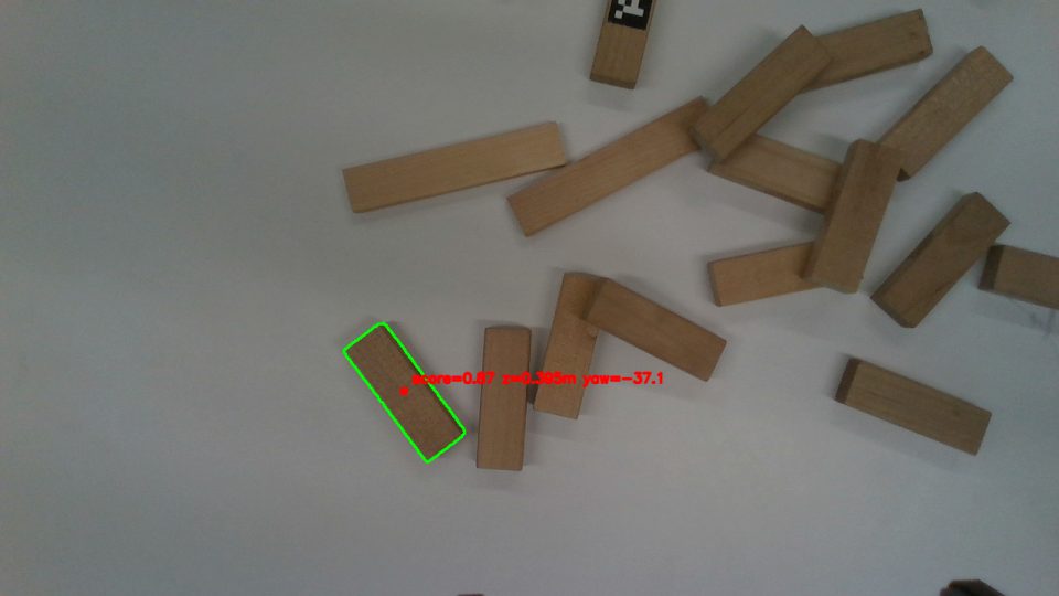 Debug frame early in the run, many blocks on the table